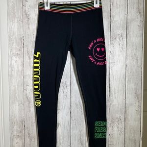 Zumba Have a Nice Dance Leggings - Size Marvelous Medium - Color Bold Black